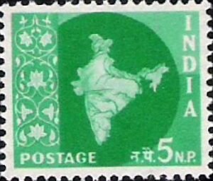 map of india bright green