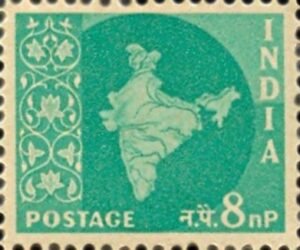 map of india light blue green