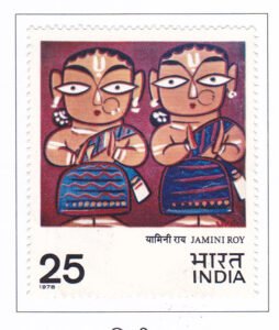 "Two Vaishnavas" (Jamini Roy)