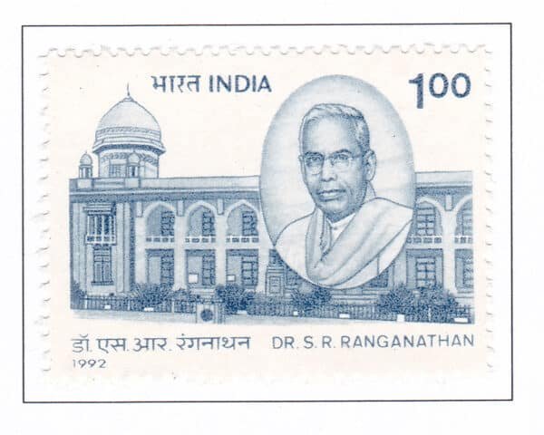 S R Ranganathan Posters Dr. S.R. Ranganathan (1892-1972) - The Philatelist