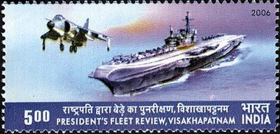 INS "Viraat" and BAE Sea Harrier Fighter Plane