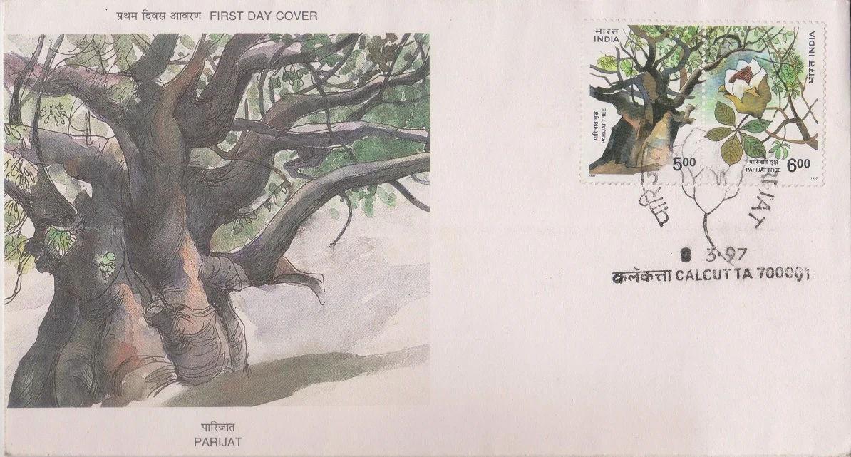 Parijat Flower - First Day Cover